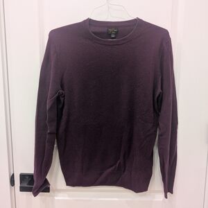 J. Crew Plum Cashmere Sweater